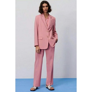 Set áo blazer quần ống rộng zr tuồn
