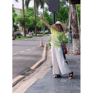 [Mã SKAMLTSM9 giảm 10% đơn 99K] Sơ mi lụa xanh non