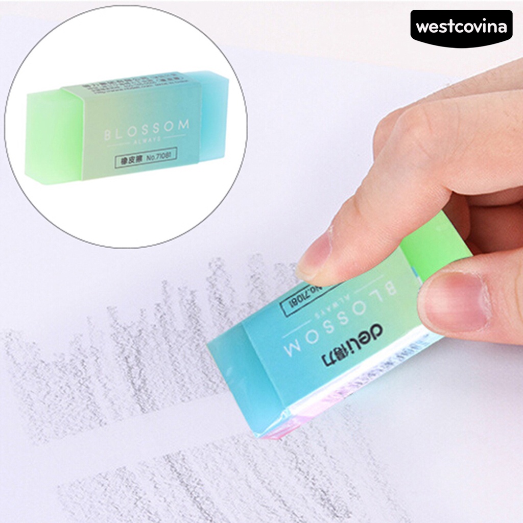 [Hot]✍Gôm Tẩy Trong Suốt Hình Chữ Nhật Bằng Cao Su Đáng Yêu An Toàn Cho Nhà Ở