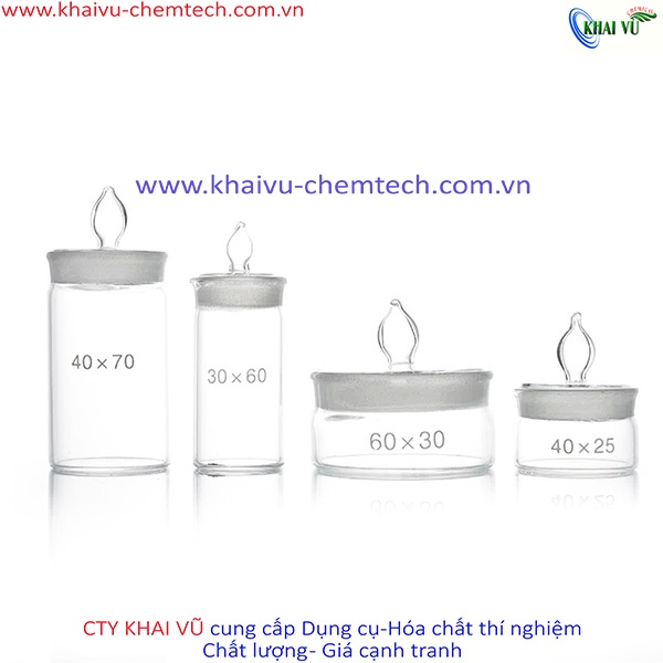 CHÉN CÂN THỦY TINH thí nghiệm