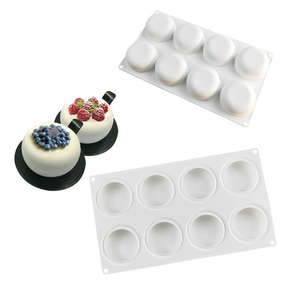 Khuôn Tròn Dẹt Làm Bánh Tráng Miệng / Bánh Mousse / Kem / Pudding Đa Ứng Dụng
