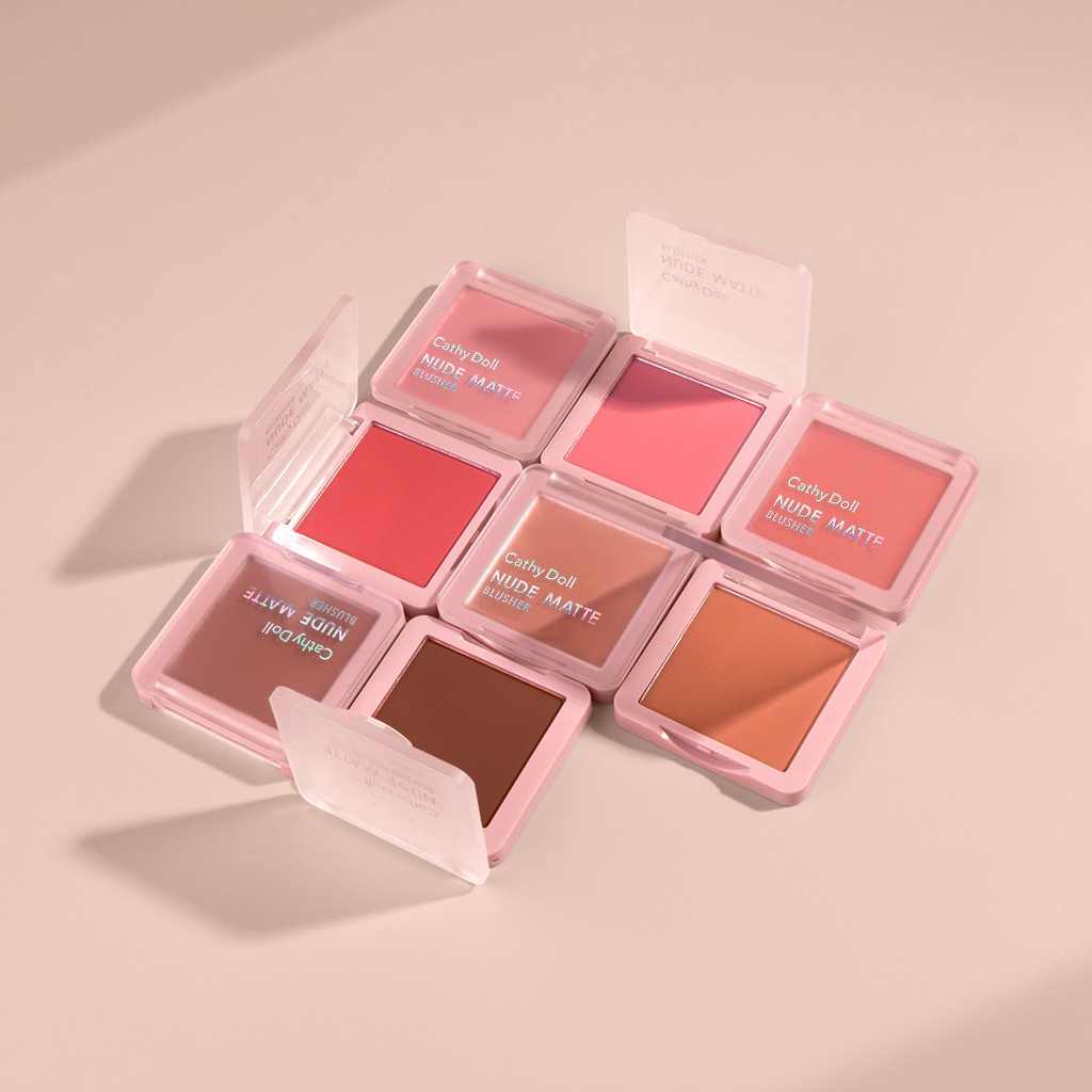 Cathy Doll Nude Matte Blusher 6g Phấn má hồng Cathy Doll Nude Matte Blusher