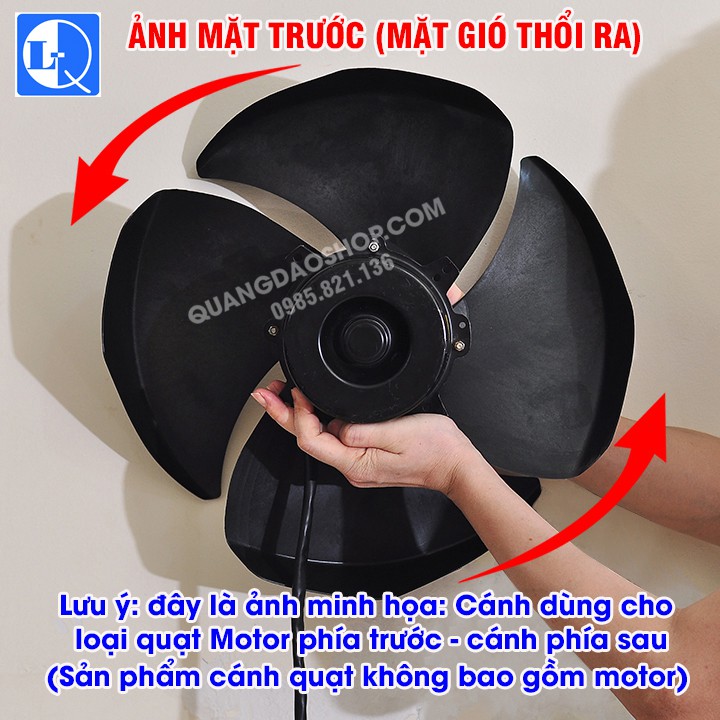 CÁNH QUẠT ĐIỀU HÒA HƠI NƯỚC 40CM - DÙNG CHO LOẠI QUẠT MOTOR PHÍA TRƯỚC - CÁNH PHÍA SAU