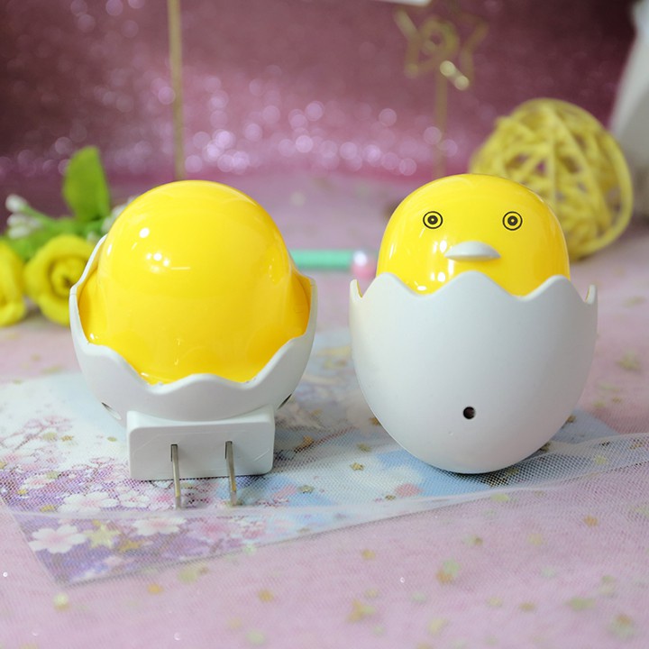 Đèn Ngủ Cảm Ứng Ánh Sáng Hình Con Gà Vỏ Trứng