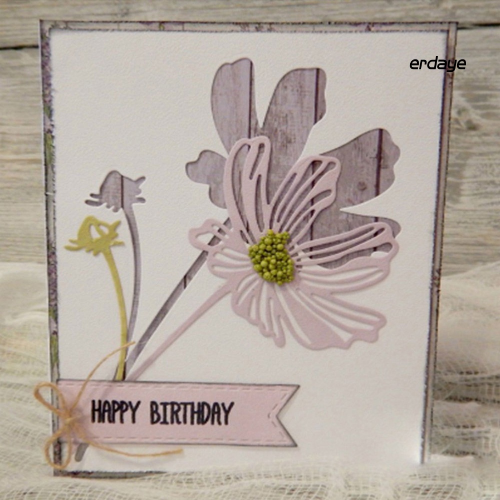 Khuôn cắt giấy làm từ kim loại hình hoa trang trí Scrapbook