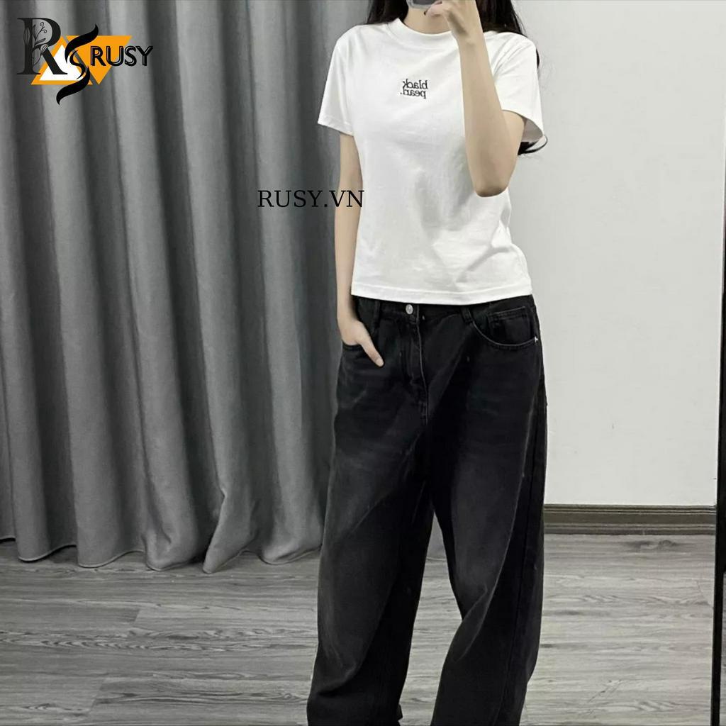 Áo Thun Baby Tee Chất Cotton 100% In Chữ - Rusy