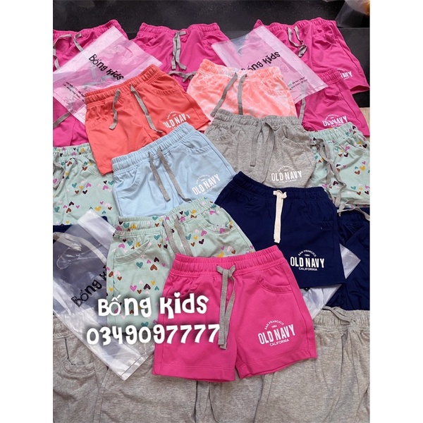 Quần Short Bé Gái Cotton ON