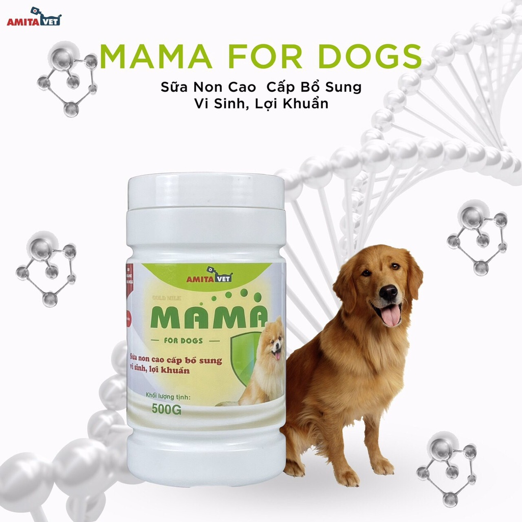 Sữa non cao cấp, bổ sung vi sinh, lợi khuẩn cho chó mèo Gold Milk MaMa Pet-Plus - 500g