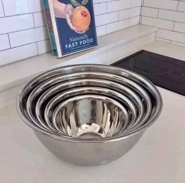 Set 5 tô inox Nhật