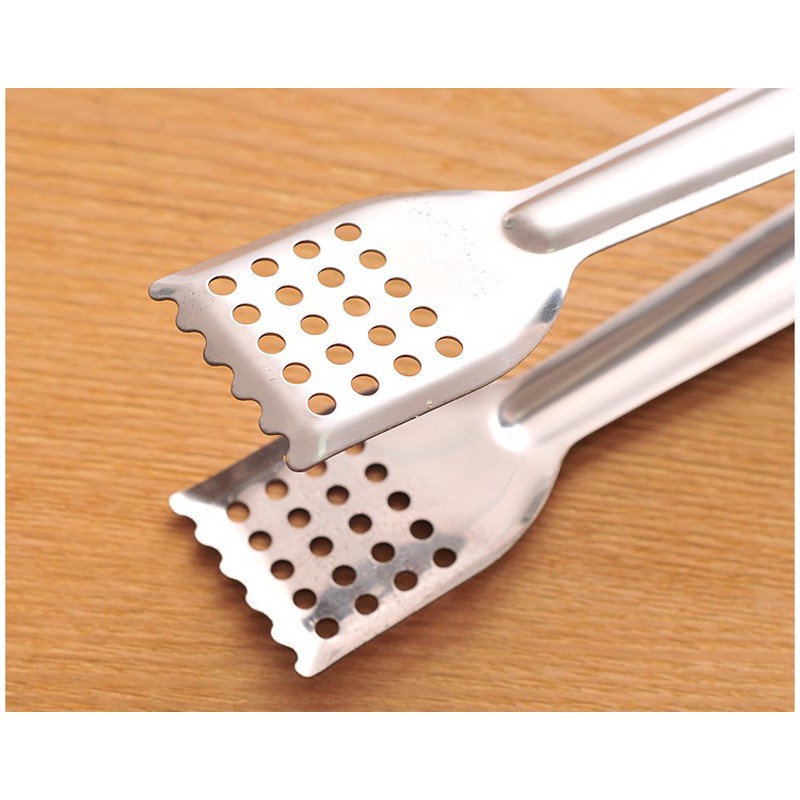 Kẹp inox gắp đồ nướng, kẹp đồ nóng thức ăn chuyên dụng size 18cm, 22cm