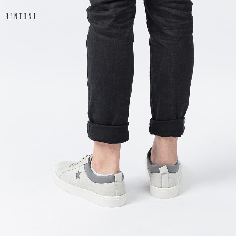 [XẢ KHO] Giày thể thao nam Bentoni - Star Suede Sneaker KK355-2 (Ghi) ! ☑ ₁