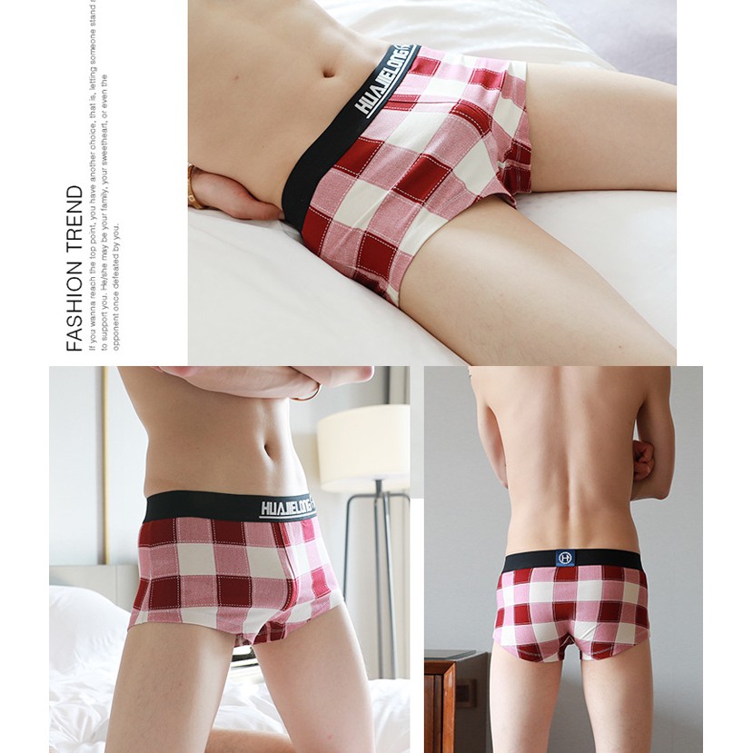 Quần ngủ caro HUA.02 chất cotton kẻ caro cạp bản rộng màu đẹp trẻ trung cho anh em cực chất