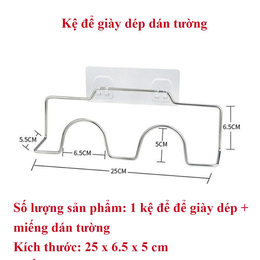 Kệ Để Giày Dép Inox Dán Tường Treo Đồ Oenon Cao Cấp Đa Năng OENEN