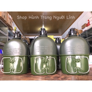 🍾 bình tông bi đông đựng nước kèm ca nhôm tiện dụng 🍾