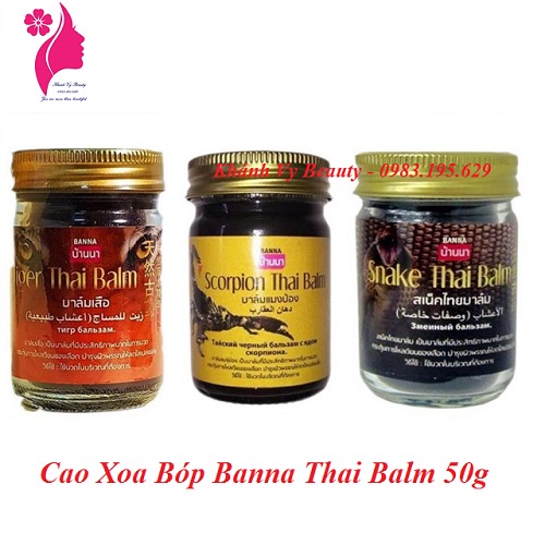 01 Hủ Cao Xoa Bóp Xương Khớp BANNA Thái Lan 50g