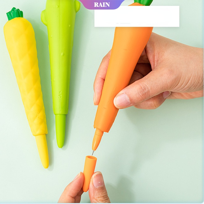 Bút Mực Gel Xốp Squishy Giảm Stress Hình Trái Cây Dễ Thương 0.5mm