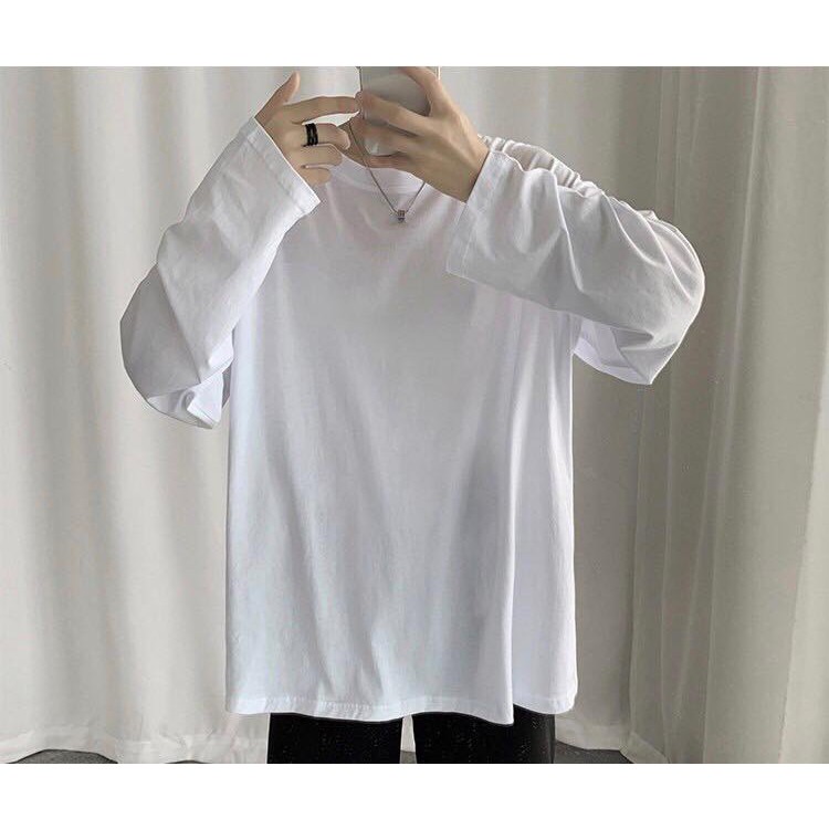[ĐỘC ĐÁO] Áo thun trơn phom rộng,áo thu đông nam nữ,áo phông dài tay nam nữ,áo thun Unisex. | BigBuy360 - bigbuy360.vn