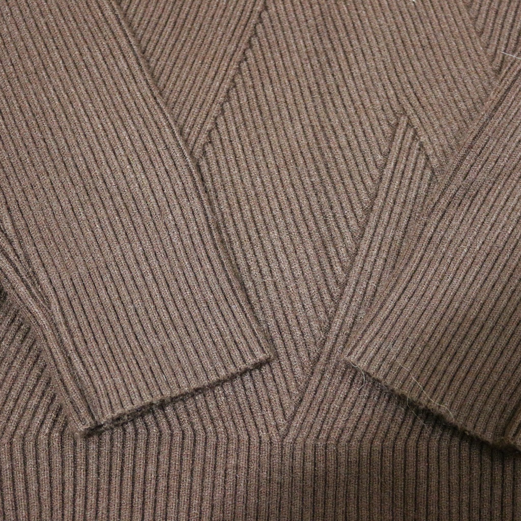 Áo len cổ lọ nâu Vintage dày dặn | BigBuy360 - bigbuy360.vn