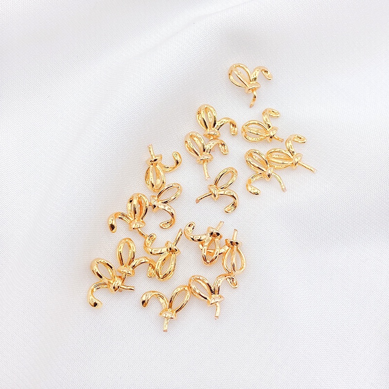 Mặt Dây Chuyền/ Vòng Tay/ Vòng Cổ Bằng Đồng 18K diy Đính Ngọc Trai Giả Duyên Dáng