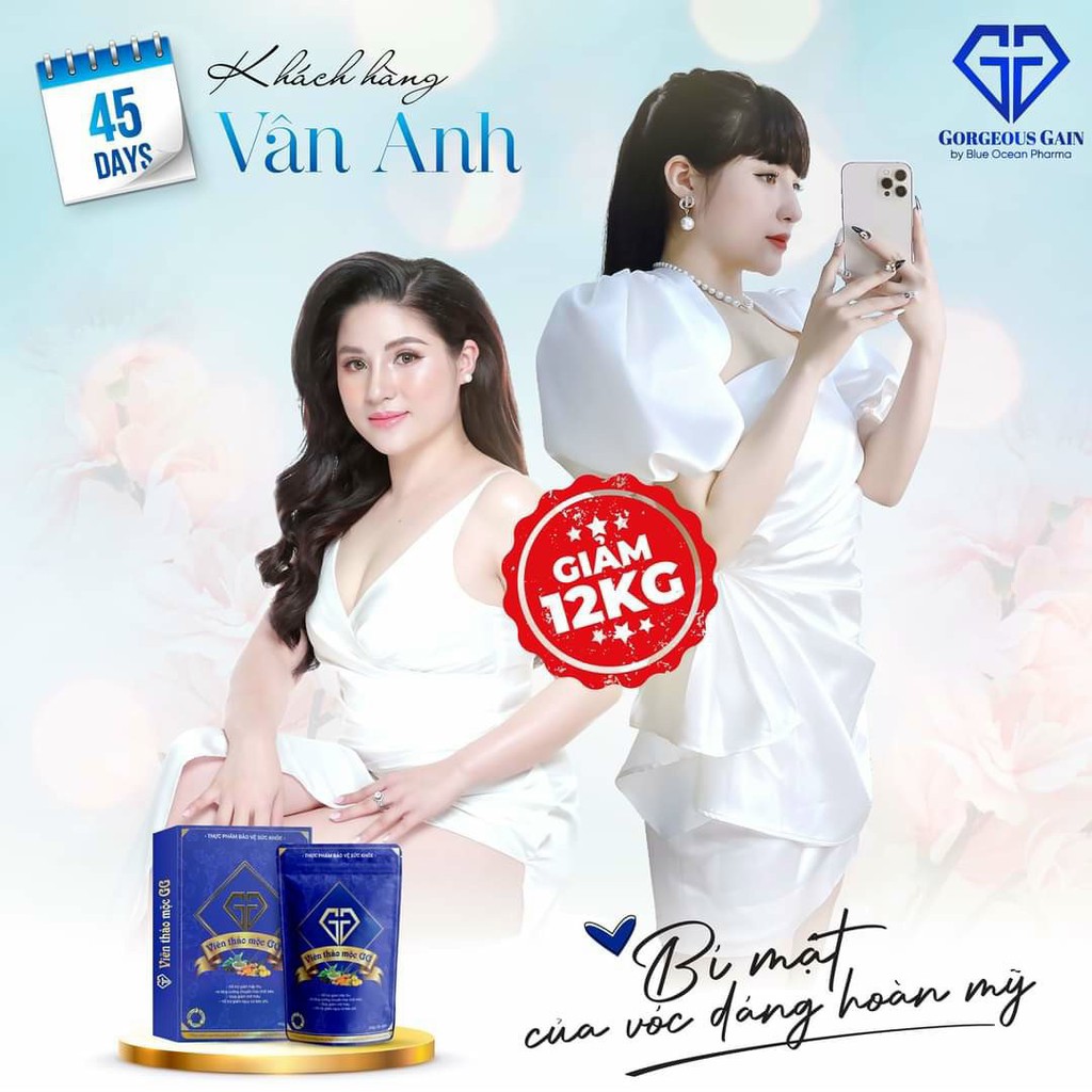 Viên Thảo Mộc GG Gorgeous Gain Chính Hãng 30 Viên Hỗ Trợ Giảm Cân 3-6 Kg Sau 1 Liệu Trình An Toàn Hiệu Quả
