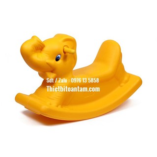 Bập bênh hình voi con bằng nhựa giá rẻ nhất