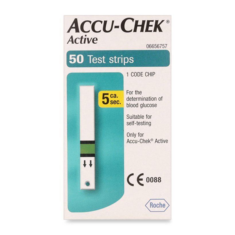 Que Thử Đường Huyết Accu Check Active 50