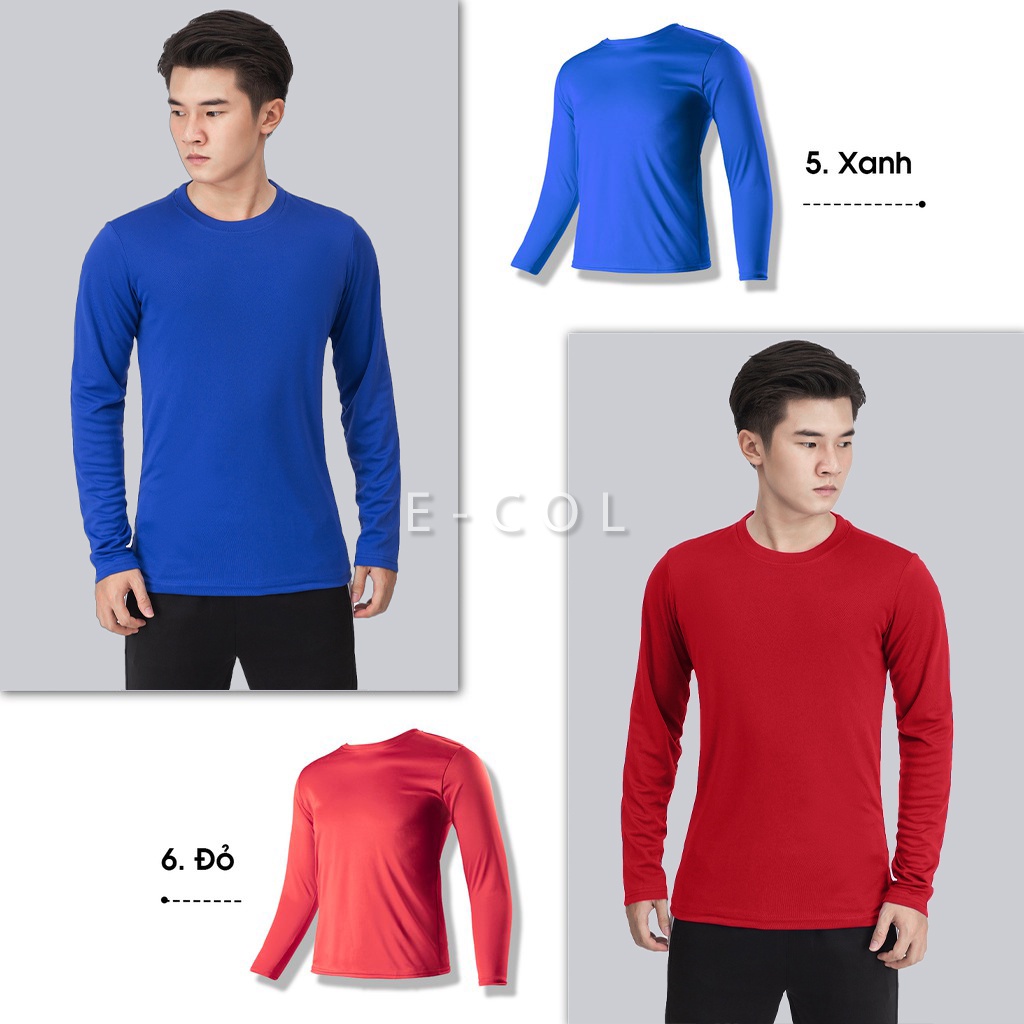 Áo thun giữ nhiệt nam thể thao Ecollect (45-86kg) phom đẹp chất vải dày dặn