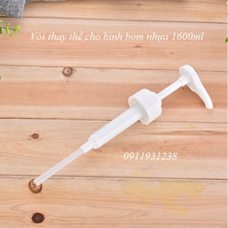 Mua Vòi bình bơm nhựa 1600ml - bình bơm thủy tinh 1100ml (phụ kiện bán lẻ rời)
