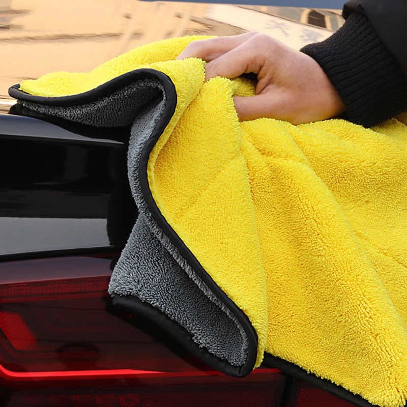 Khăn lau rửa xe chuyên dụng 2 lớp Microfiber siêu thấm siêu mịn vệ sinh ô tô, xe máy- bettercar