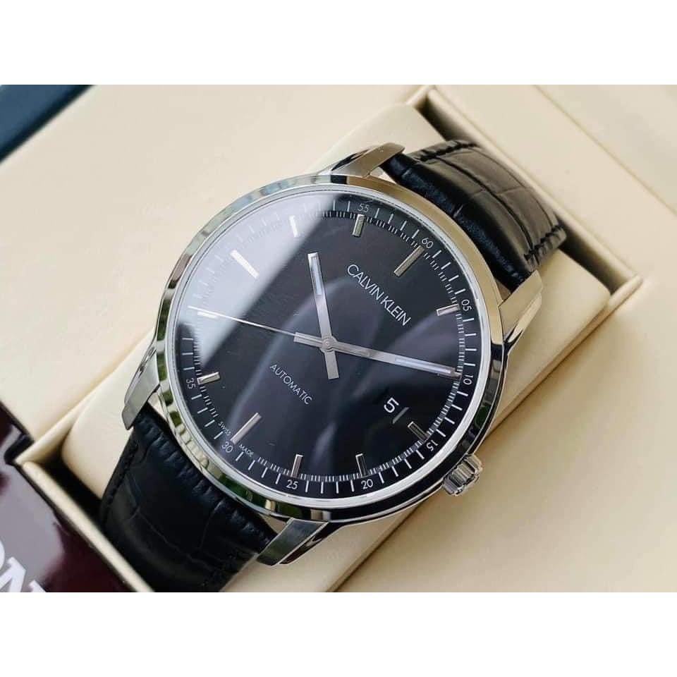 [ Thanh lý ] Đồng hồ nam CALVIN KLEIN Infinite K5S341CZ Black Dial Men's Watch - Automatic - Kính Sapphire[ Chính hãng ]