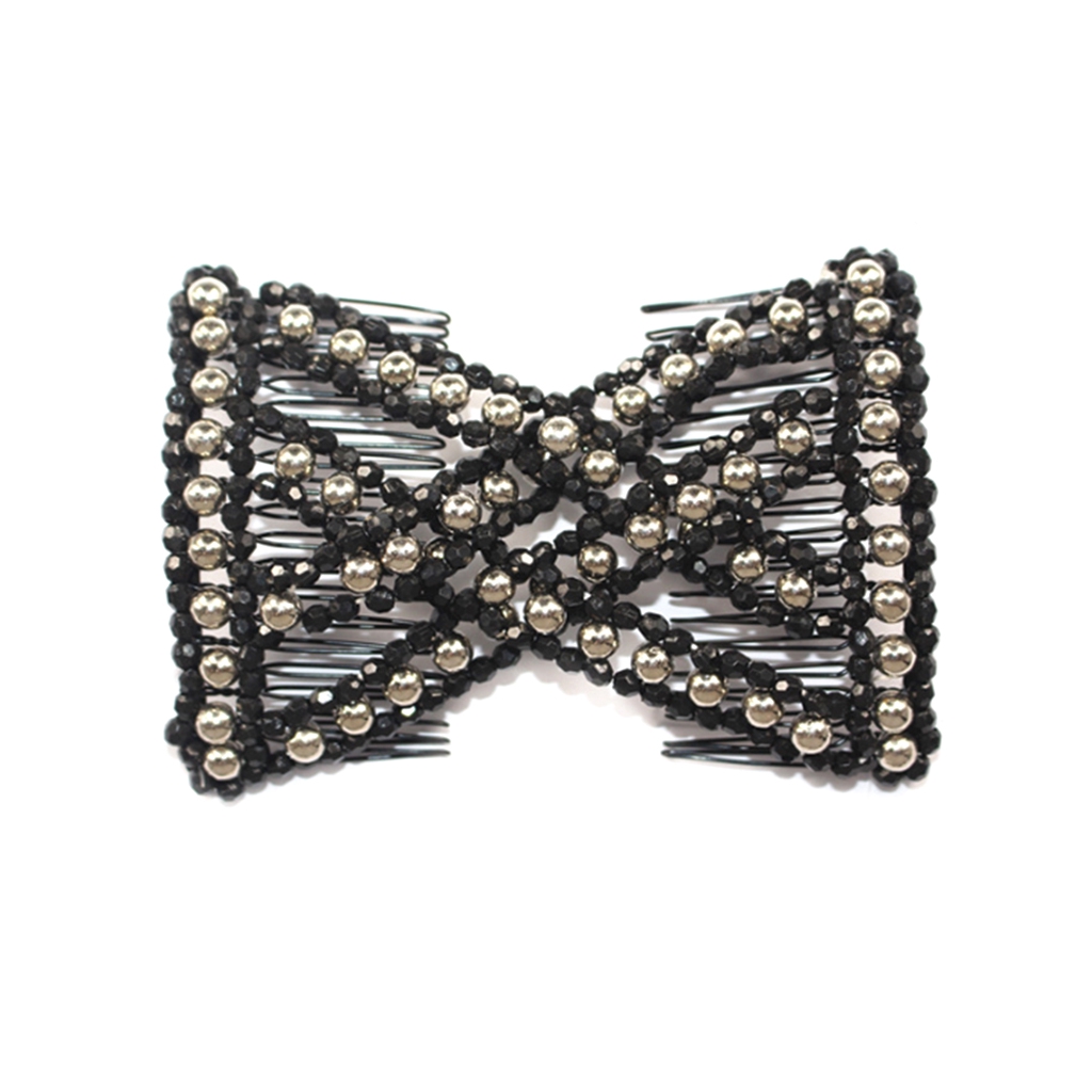 Lược cài tóc hình nơ đính hạt thời trang thanh lịch