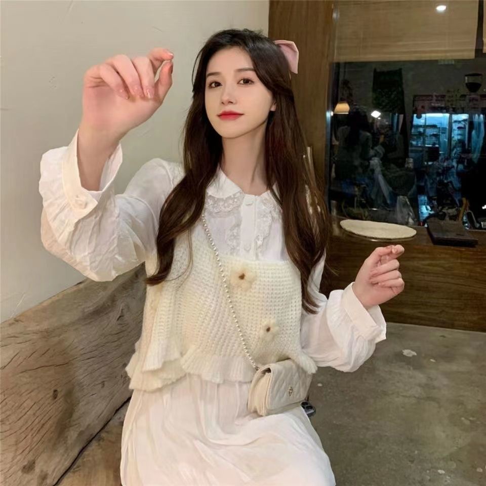 Áo Dệt Kim Sát Nách Màu Trơn Thiết Kế Đơn Giản Hợp Thời Trang