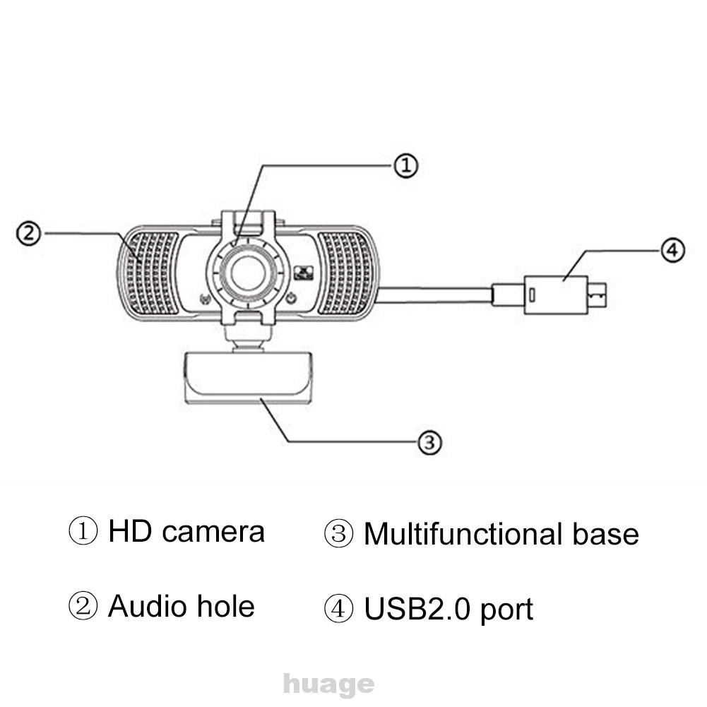 Webcam 2k 4mp 30fps Hd Xoay 360 Độ Tự Động Lấy Nét Kèm Micro Cho Pc Laptop | BigBuy360 - bigbuy360.vn