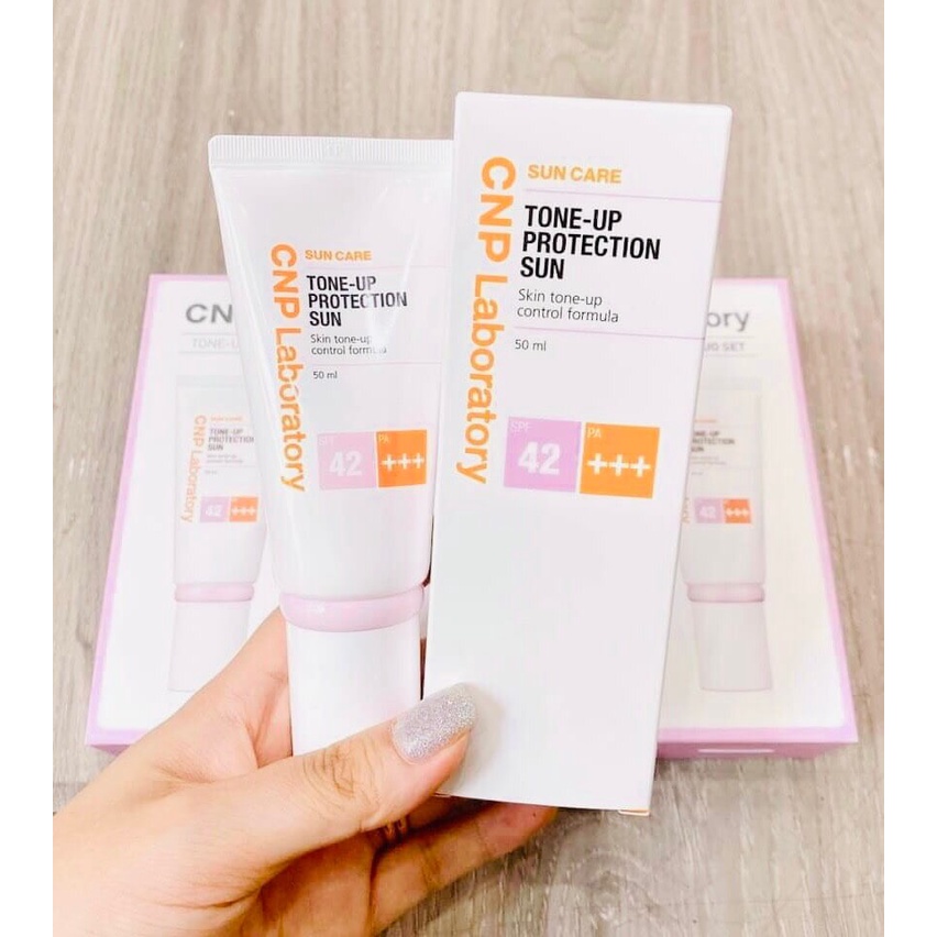 Kem chống nắng vật lý CNP LABORATORY nâng tone da SPF42 PA +++ cao cấp