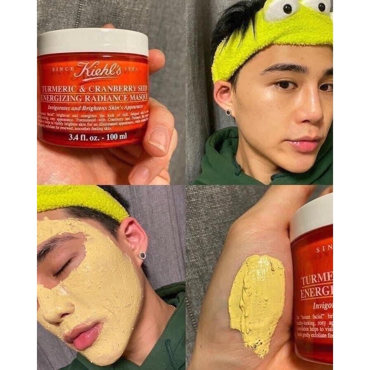 [MINI] Mặt Nạ Nghệ Sáng Da Kiehl's Turmeric &amp; Cranberry Seed Energizing Radiance Mask 14ML