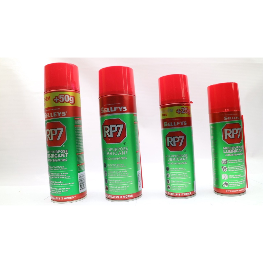 RP7 Chai Xịt Chống Rỉ Sét 150g 175g 300g 350g Lẻ Chai Tiện Dụng