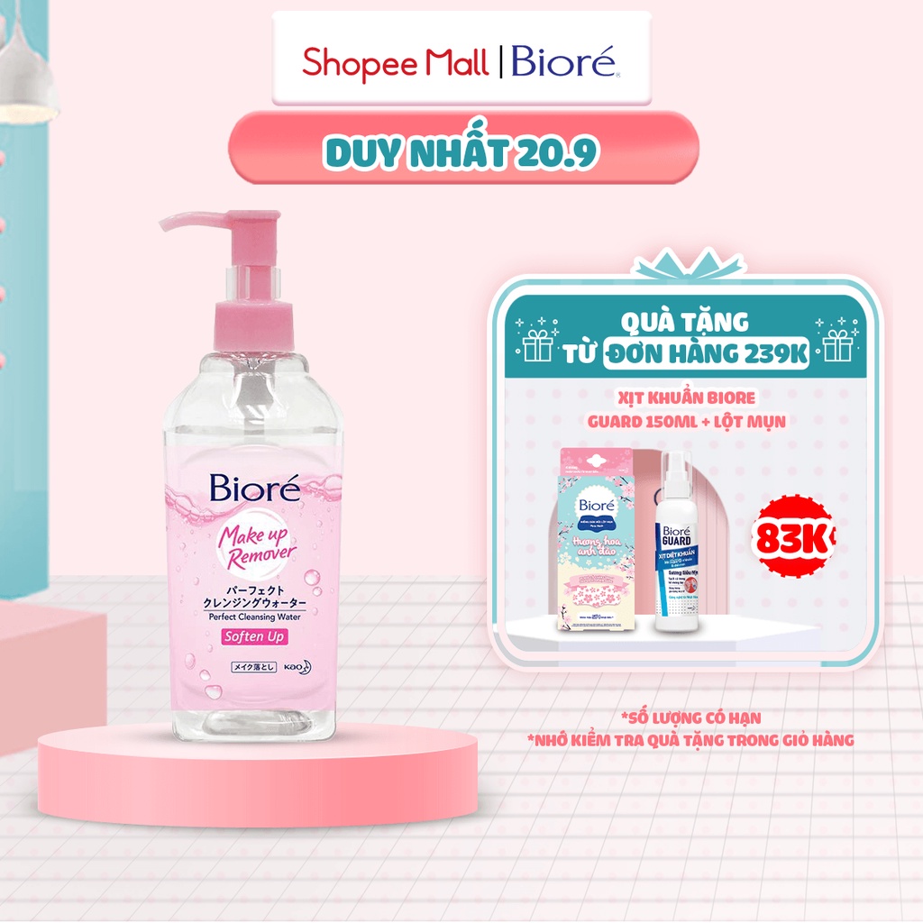 Nước Tẩy Trang Hoàn Hảo Dưỡng Ẩm Biore Makeup Remover Perfect Cleansing Water 300ml