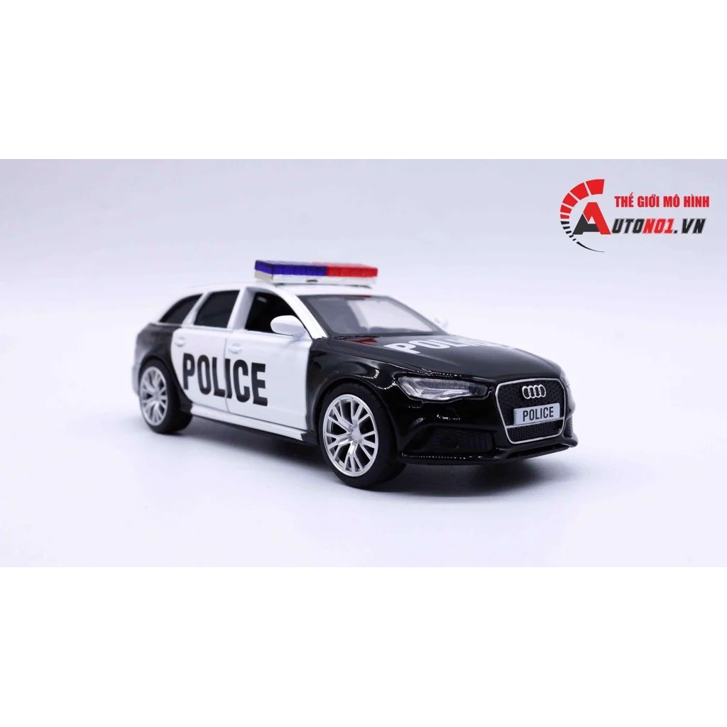 MÔ HÌNH XE AUDI Q8 POLICE 1:36 JACKIEKIM 7434