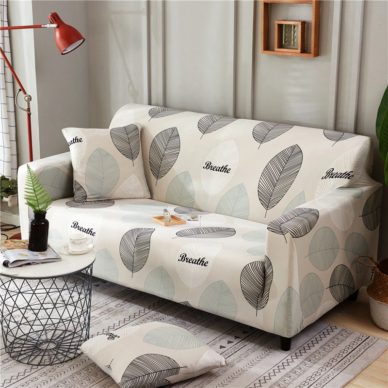 Ga bọc sofa vải bọc ghế sofa chữ L sofa 1/2/3/4 chỗ kèm hướng dẫn bọc vải thun sữa co giãn tặng 1 vỏ gối