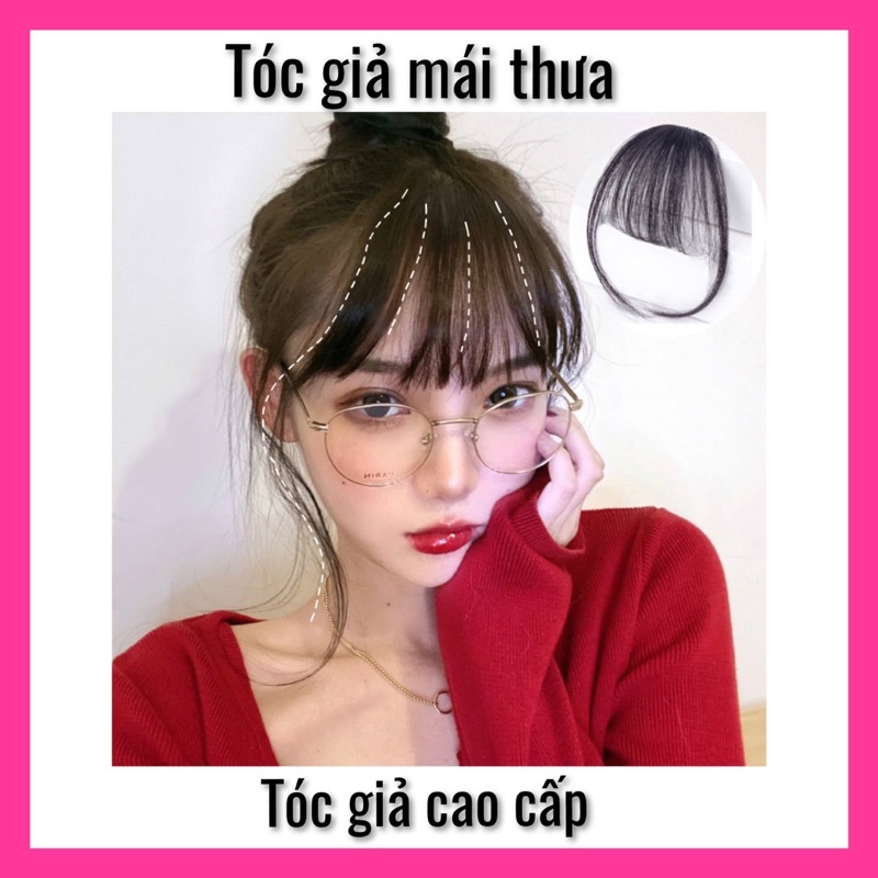 TÓC MÁI THƯA ❇️FREESHIP ❇️Tóc mái thưa kiểu thời trang cho nữ ❇️