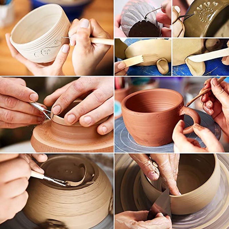 Set dụng cụ điêu khắc đất sét polymer dùng tạo hình đất sét/ đồ gốm