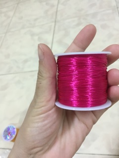 Cuộn cước lụa màu hồng co giãn