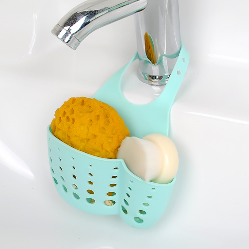 Khay Để Đồ Rửa Chén/Xà Phòng Anaeat Thiết Kế Nhỏ Gọn Gắn Vòi Nước Bồn Rửa Nhà Tắm Có Lỗ Ráo Nước Và Có Thể Điều Chỉnh