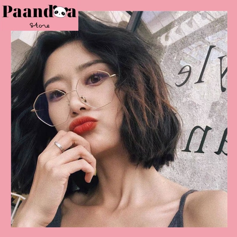 [Hàng cao cấp] Mắt Kính Đa Giác - Gọng Kim Loại - Chống tia bức xạ bảo vệ mắt mã MKCC03 | BigBuy360 - bigbuy360.vn