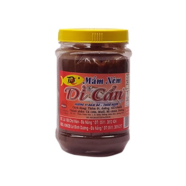 Mắm nêm Dì Cẩn 500g - cá cơm nguyên con