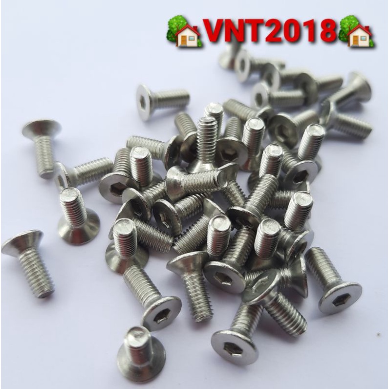 Bulông M3 inox lục giác chìm đầu côn