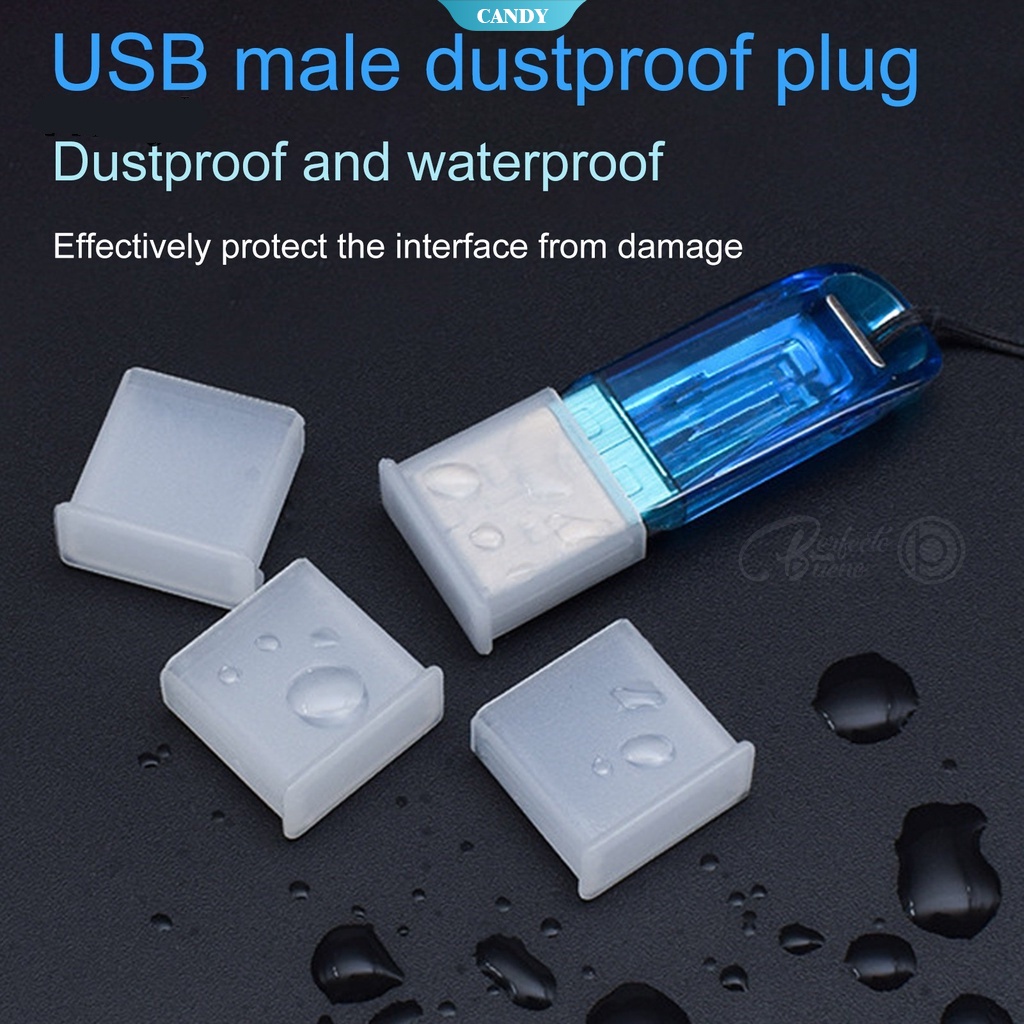 1 Nắp Chống Bụi Cho Dây Cáp Sạc Điện Thoại Cổng USB Type A