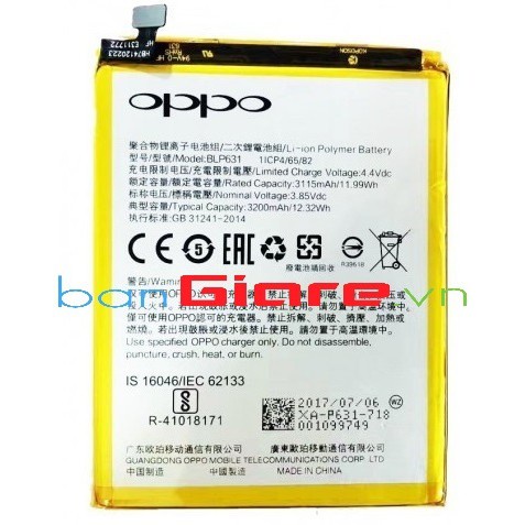 pin oppo F5 / BLP631