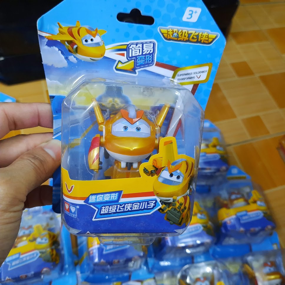 Super wings đội bay siêu đẳng mô hình nhân vật Goldenboy tốc độ bằng nhựa cao cấp