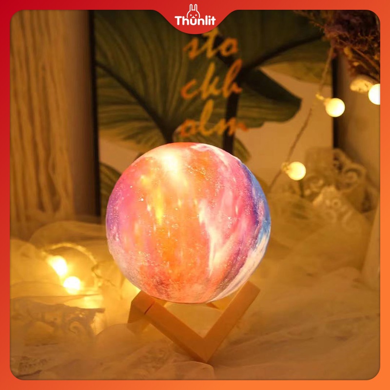 Đèn ngủ Thunlit họa tiết bầu trời sao sử dụng pin thiết kế lãng mạn